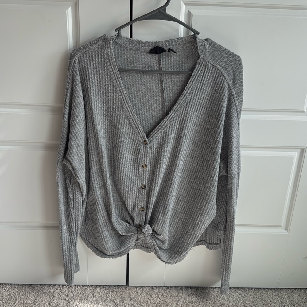 Free People Waffle Top